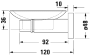 Мыльница Duravit D-Code 0099171000 / 0099181000