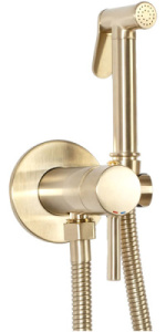 Смеситель встраиваемый Rea Loop Gold / Rose Gold с гигиеническим душем, золото