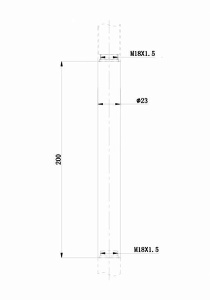 Удлинитель душевой штанги Bravat Opal P75117CP-RUS