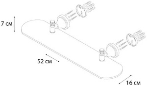 Полка Fixsen Crystal SF-35003
