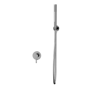 Смеситель встраиваемый Whitecross Y YSET02CR / YSET02NIB с гигиеническим душем, никель брашированный