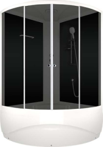 Душевая кабина Domani-Spa Vitality high тонированная, 120х120, тонированный