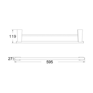 Держатель для полотенец Shevanik SG5727H