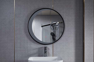 Зеркало Roxen Juna Black, 60х60