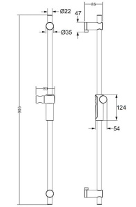 Душевая штанга Omnires DR11CR