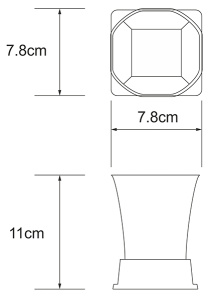 Стакан Wasserkraft Amper K-5428NICKEL