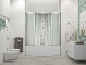 Душевая кабина Erlit ER4515TP-C3-RUS / ER4517TP-C3-RUS, 150x80, матовый