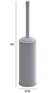 Ершик для унитаза Boheme Uno Nikel Brush 10984-NB