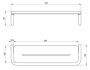 Полка Deante Silia Steel ADI F511