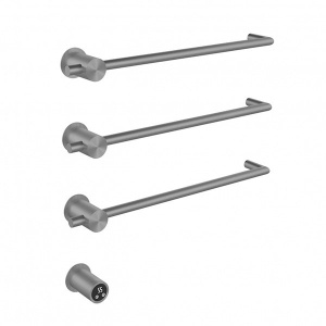 Полотенцесушитель Abber Charme AH4003BST / AH4004BST / AH4005BST электрический встраиваемый, 52х50 3 перекладины, сталь брашированная