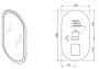 Зеркало Caprigo Контур 55 М-359S-B073ЧЭ