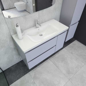 Тумба под умывальник Caprigo Forte 100 36115R-SF028 / 120 36117R-SF028, 100, сиреневый матовый