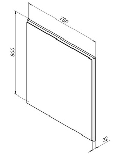 Зеркало Aquanet Nova Lite 60 / 75 / 90 / 100 Led дуб рустикальный, 60х80, дуб рустикальный