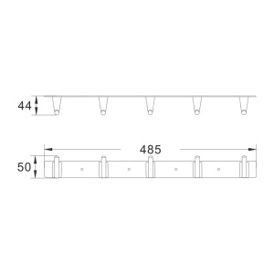 Планка с крючками Shevanik SG5751G