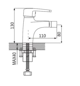 Смеситель для биде Shevanik S5007