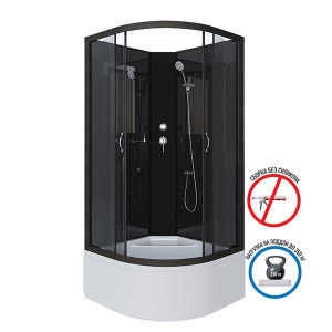 Душевая кабина Niagara Classic NG-6508-14BK, 90х90, тонированный