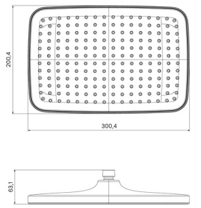 Верхний душ Iddis Esper ESP25BSi64