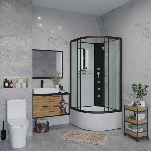 Душевая кабина Niagara Classic NG-6707-14BKG / NG-6708-14BKG, 80х80/прозрачный