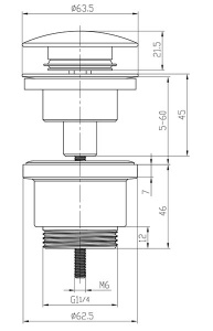 Донный клапан Lemark LM8500C