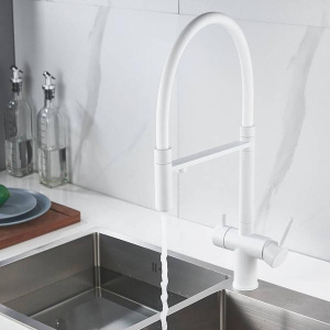 Смеситель для кухонной мойки Shevanik S178C с подключением к фильтру воды