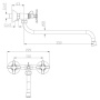 Смеситель для ванны Lemark Duetto LM5751C