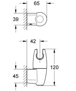 Держатель для душевой лейки Grohe Movario 28401000