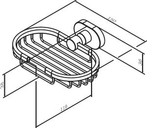 Мыльница AM.PM Sense L A7434600