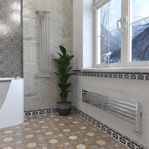 Полотенцесушитель Stinox Design Quatro нижнее подключение, 14х120 3 секции 1, 2 дюйма