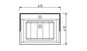 Тумба под умывальник Caprigo Albion 60 10310-B059 / 70 10311-B059, 60, зеленый