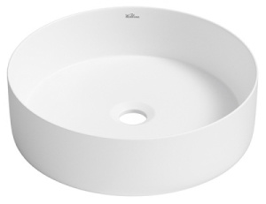 Умывальник Wellsee Coax 323504000 / 323507000 / 323510000, 30х30, белый матовый