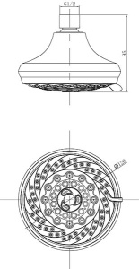Верхний душ Lemark LM8042C