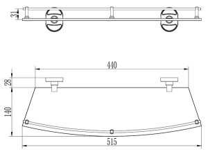 Полка Ledeme L1920-1