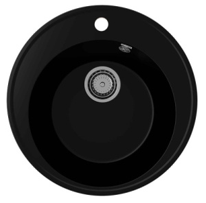Кухонная мойка Ulgran Quartz Nora 485, 49х49, уголь
