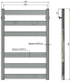 Полотенцесушитель Stinox San Remo нижнее подключение красный матовый
