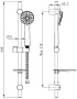 Душевой гарнитур Milardo Shower Set 3503F60M16