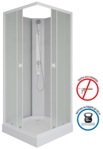 Душевая кабина Niagara Promo P90/13Q/MT/BK, 90х90, матовый