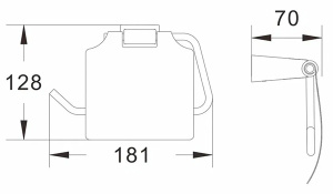 Держатель для туалетной бумаги Shevanik SG5705