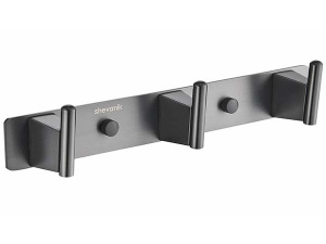 Планка с крючками Shevanik SG5731T / SG5741T / SG5751T, 27 см 3 крючка, оружейная сталь