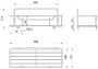 Полка Milardo Grid GRICS1BM44
