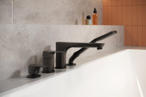 Смеситель на борт ванны Armatura Mokait Black 5535-210-81