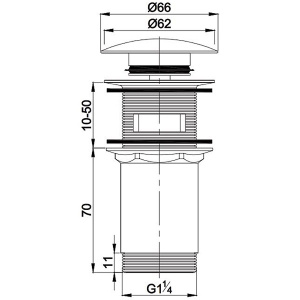 Донный клапан Omnires A706BL