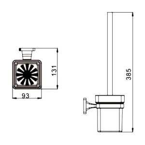 Ершик для унитаза Rose RG1500H