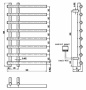 Полотенцесушитель Boheme Uno 722-CR хром электрический