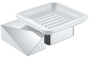 Мыльница Boheme New Venturo 10313-CR / 10313-G, белый, золото
