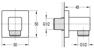 Шланговое подключение Omnires 8870CR