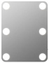 Зеркало Континент гримерное настольное
