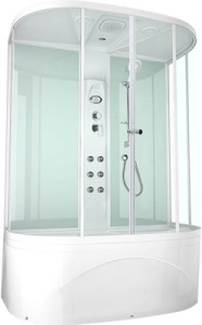 Душевая кабина Domani-Spa Neat high белая, 150х80, прозрачный
