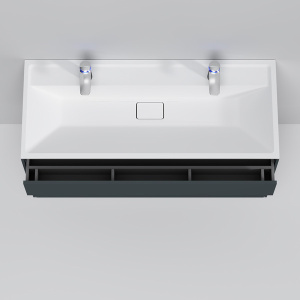 Тумба под умывальник AM.PM Inspire V2.0 M50AFHX1203GM подвесная графит матовый, 120, графит матовый