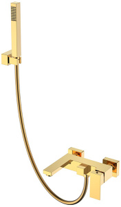 Смеситель для ванны Boheme Qubic Gold 473-G / Matt Gold 473-MG, золото матовое
