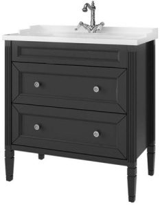 Тумба под умывальник Caprigo Albion Concept 80 34015-SF019 / 90 34018-SF019, 80, графит
